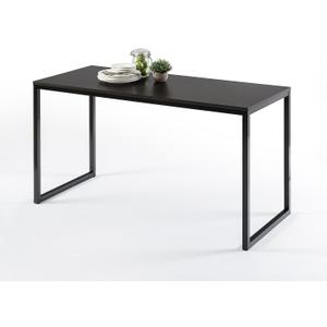 Zinus Jennifer 55 Inch Black Frame Desk/Computer Workstation/Office Desk/Easy Assembly, Deep Espresso
