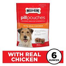 Milk-Bone Pill Pouches Dog Treats with Real Chicken, 30 Count Bags 5 pack