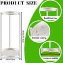 2 Tier Plant Stand Indoor Tall, White Corner Tiered Round Plant Stand for Indoor Multiple Plants, Metal Flower Pot Stands Outdoor Holders Plant Shelf Display Rack for Balcony Living Room