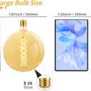 Oversized Decorative LED Light Bulb 8W 600LM E26 Large Fancy Edison Bulbs 60W Incandescent Dimmable 2200k Warm White Pendant Lighting for Bedroom Dining Living Room Bar1 Pack (NG200AM)