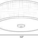 Progress Lighting P3696-0930K9 Close-to-Ceiling, Nickel, 6.00x13.00x13.00