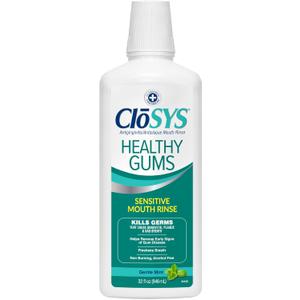 CloSYS Healthy Gums Mouthwash 32 Fl Oz, Antiplaque, AntiGingivitis Mouthwash, NonBurning, NonIrritating