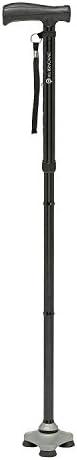 HurryCane Freedom Edition Foldable Walking Cane with T Handle