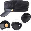 Beefunny Chauffeur Costume Limo Taxi Driver Hat Gloves Set