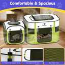 Pawaboo 2-in-1 Pet Playpen for Dog Cat, Portable Puppy Playpen with 600D Oxford, Divisible Pet Tent for Indoor and Outdoor Travel Use of Kitten and Puppy, Foldable Dog Enclosure