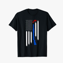 Patriotic Skeet Trap Clay Pigeon Shotgun Shooting USA Flag T-Shirt XXL