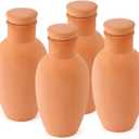 4pcs Ollas 3.13.16inch Terracotta Watering Pots Terracotta Self Watering Planter Insert Self Watering Planter with Terra Cotta Clay Irrigation Pots watering system for outdoor plants Irrigation