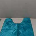 Super Soft & Comfy Blue Color Memory Foam Contour Non Slip Bath Mat 0.6 in. D X 20 in. L X 20 in. W X 0.8 in. H Size, Machine Washable | All Season Pretty Peacock Shade Water Absorbent & Quick-Drying