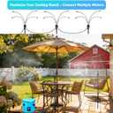 Standing Misters for Outside Patio, 5.3 FT Adjustable Height Misting System with Rechargeable Water Pump & Portable Bucket, No Faucet Needed, Outdoor Cooling Mister for Patio, Backyard, Porch & Lawn