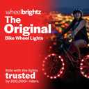 Brightz WheelBrightz 2-Pack LED Bike Wheel Lights - 2026 Edition with Superior Straps & LED-Weatherproof Shield! 14 Colors - Unmatched Durability, Visibility & 48+ Hours of Dazzling Illumination
