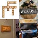 5 x 1.25 Inch Letter Stencils for Painting - 42 Pack Scrabble Alphabet Letters Numbers Templates with Signs for Painting, Reusable Scrabble Tiles Stencils for Chalkboard Wood Crafts & Wall Decor
