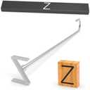 PKPKAUT Steak Branding Irons Personalized for Steak, Buns, Wood & Leather | Personalized Stainless Steel BBQ Brander | Branding Stick with Gift Box | 12" Hand-Forged Handle (3" Letter, Z), 3pack