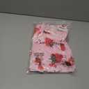 Bow Dream Girl Dress Cute and Matching American Girl Doll Clothes for Girls Pink Strawberry (Pink)