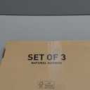 3 Packs Bamboo Cutting Board Set with Non Slip Feet and Over Sink Nice Solid Thick Wood Juice Groove Chopping Board Extra Large Big Small Best Hardwood Kitchen Counter Organic Vegetable (Brown)