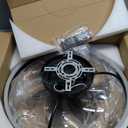 20'' Ceiling Fan with Light, Upgraded Low Profile Fan, Flush Mount Ceiling Fan, 6 Speeds, Dimmable LED, App & Remote Control, Quiet DC Motor, for Bedroom, Living Room, F115 Black