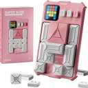 GiiKER Super Slide Puzzle Games, Original 500+ Challenges Brain Teaser Puzzle, Toys for Kids Teens, Travel Games Birthday Stocking Stuffers for Boys Girls, Activities for Road Trips (Pink)