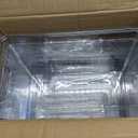 Delamu 4 Pack Pantry Organizers and Storage,Trash Bag Dispenser with Bamboo Top,Stackable Trash Bag Dispenser Under Sink Organizer for 4-30 GalBags,Onion,Potato,Fruits,Clear