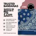 The Peacock Crew Premium Soft Cotton Bandanas Pack for Men and Women Paisley 22 x 22 inches