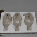 Sandstone Resin Thinker Style Abstract Sculpture Statue Collectible Figurines Home Office Bookshelf Desktop Decor (3pcs)