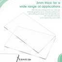 8 Packs Standard Cutting Pads Clear Acrylic Die Cutting Plates, Transparency Cutting Pads for Embossing Crafting, Standard Cutting Pads for Die Cutting Machine(8.7x6.1inches)