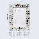 Handicrafts Home 4x6 Picture Frame, Wall & Tabletop Dcor, Handmade Pearlescent Abyss Pattern, Vintage & Elegant Mother of Pearl Picture Frames for Living Room, Office & Home Decor  White & Black