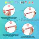 24 Pcs Dustless Chalk Colored twistable Chalk for Blackboard Doodling, Drawing, Writing, Colour Mixture