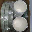 Dandat 200 Pcs Sage Green Paper Plates and Napkins Set, Disposable Dinnerware Includes 7'' & 9'' Paper Plates, Cups, Napkins for Birthday, Baby Shower, Wedding Party(Sage Green)