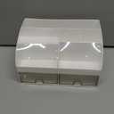 Makeup Organizer with 2 Drawers, Cosmetic Storage for Dresser Vanity and Bathroom Countertop, Make up organization and Skincare Storage with Beauty Brush Holder, Cosmetic Display Case (White)