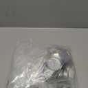 AHANDMAKER 100 Sets Button Maker Supplies, 1.73 Inch/ 44mm Pin Back Button Parts for Button Maker Machine, Round Badge Blank Button Pins, Includes Metal Cover, Plastic Pin Backs, Plastic Clear Film