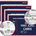 mah jong 2025 Cards Official Revision - Large Size - 4Pcs