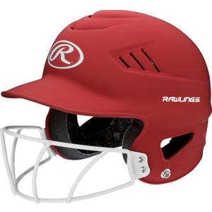 Rawlings | COOLFLO Batting Helmet with Facemask | Fastpitch Softball | One Size fits Most (6 1/ 2 - 7 1/ 2)
