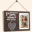 2 x Best Mom Gifts Mothers Day Gifts for Mom from Daughter Son Kids, Moms Picture Frame Mother-in Law New Mama Gift for Women, Mother Christmas Birthday Gift for Mama Who Has Everything-4x6 Photo