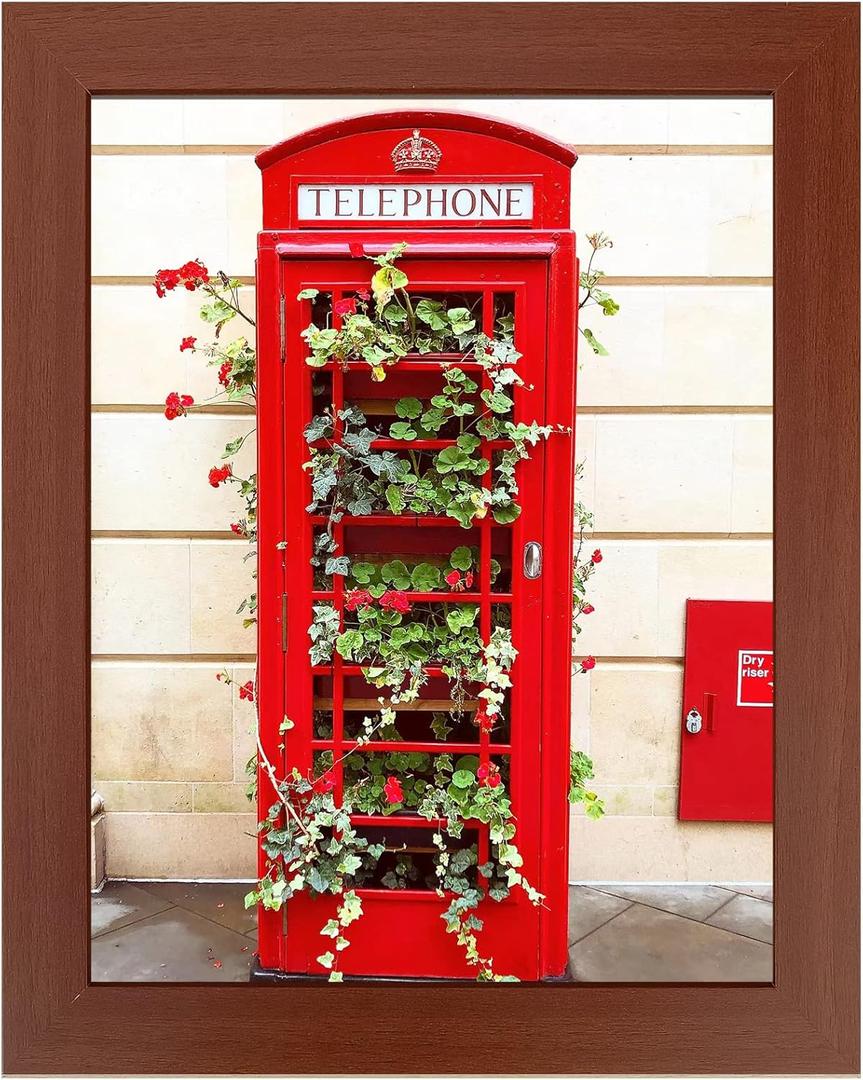 SESEAT 8x10 Picture Frame Dark Red, Display Pictures for Wall and Tabletop, 1 Pack