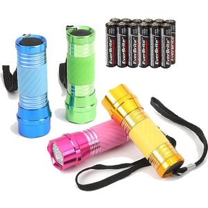 EverBrite 5-Pack Mini LED Flashlight Set, 30 AAA Batteries Included EverBrite 5-Pack Mini LED Flashlight Set, 30 AAA Batteries Included
