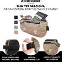 Money Belt for Secure Travel - RFID Blocking Slim Passport Holder - Hidden Waist Pouch for Cash, Credit Cards, Documents - Concealable Under Clothes, Water-Resistant Slim Fanny Pack for Men and Women