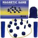 Magnet Chess Game Magnet Game with String for Easter Basket Stuffers Family Games Night, Great Fun Puzzle Strategy Games for Family & Party, Camping Tops, Game Collections