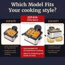 Elite Gourmet Electric Deep Fryer, 4.5 Qt Total Oil Capacity (Dual 2-Qt Split Baskets), 1700 Watts, Stainless Steel, Separates Foods for Simultaneous Cooking, Stainless Steel