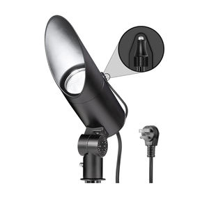 SUNVIE 20W Dusk to Dawn Spot Lights Outdoor Weatherproof 5000K LED Flag Pole Light 120V Plug in Landscape Spotlight with Photocell Sensor Ultra Bright Bullet Flag Light for Yard Garden Tree Statue