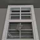 Yuzzy 12" x 18" Shed Windows with Tempered Glass and Fiberglass Screen, 2 Pack Small Sliding Windows for Shed, Chicken Coop, Playhouse, Household, Garage, Barns (White)