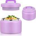 8 Oz Thermo Food Jar for Hot & Cold Food for Kids, Insulated Lunch Containers Hot Food Jar,Leak-Proof Vacuum Stainless Steel Wide Mouth Lunch Soup Thermo for School (Purple)