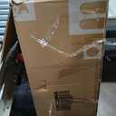 7.5 FT Snow Flocked Christmas Tree, Artificial Holiday Hinged Pine Tree with 1010 Branch Tips, Solid Metal Stand, Premium Xmas Full Fake Tree for Home, Office, Party Decoration