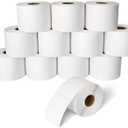 ESSENTIAL 2.25"x 1.25" (57mm 32mm) Direct Thermal Barcode Labels, Shipping Labels, Compatible with Zebra & Rollo Label Printer, 1000 Label of Roll (12 Rolls, 12000 Tags)