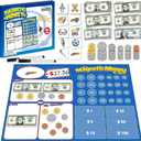 60 PCS Magnetic Money for Kids for Learning, Math Manipulatives, Learning & Education Toys for Classroom, Pretend Play, Math Games for Toddler, Teacher and Homeschool Supplies