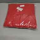 Unisex Adult Matte Graduation Cap and Gown Set with Honor Cord Gold Stoles for College School Bachelor Graduates (51, Red)