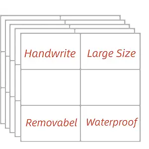 Removable Stickers Labels 5" x 3" 120 Large Moving Labels for Boxes, Packing Supplies for Moving, White Blank Label Stickers for Home Organization Projects, Kitchen, Storage Bins