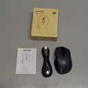 TECKNET Wireless Mouse (BT5.0/3.0 & 2.4G) Rechargeable 4800 DPI Silent USB A & Bluetooth Mouse 6 Buttons, Wide Compatibility - Grey