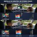 Portable Wireless Carplay Car Screen carplay, 7" Touchscreen for Car with Apple Car Play & Android Auto Backup Camera/Mirror Link/Voice Control/Bluetooth/GPS/AUX/FM All Vehicle