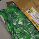 Sherr 48 Pcs LED Hawaiian Leis Light up Flower Leis Necklace with LED Lights Luau Flowers Necklaces for Masquerade Beach Wedding Tropical Themed Party Supplies(Bright Green)