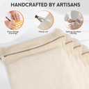 4-Piece Large Durable Organic Cotton Mesh Laundry Bags with Sturdy Zippers and Breathable Mesh are Delicate Laundry Bags for Underwear, Clothes, Pants and Socks