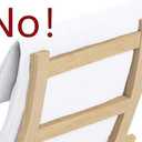 The Pello Chair Cotton Covers Replacement is Custom Made Compatible for IKEA Pello Chair Cover (Or Pello Armchair Slipcover). (Bright White)